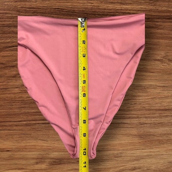 437 Four Three Seven Dusty Pink Aubrey II Bikini Swim Bottoms Medium - Picture 4 of 5